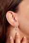 Heliophilia Silver Pendientes de Metal Dorados